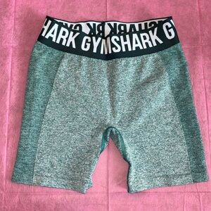 Gymshark green biker shorts